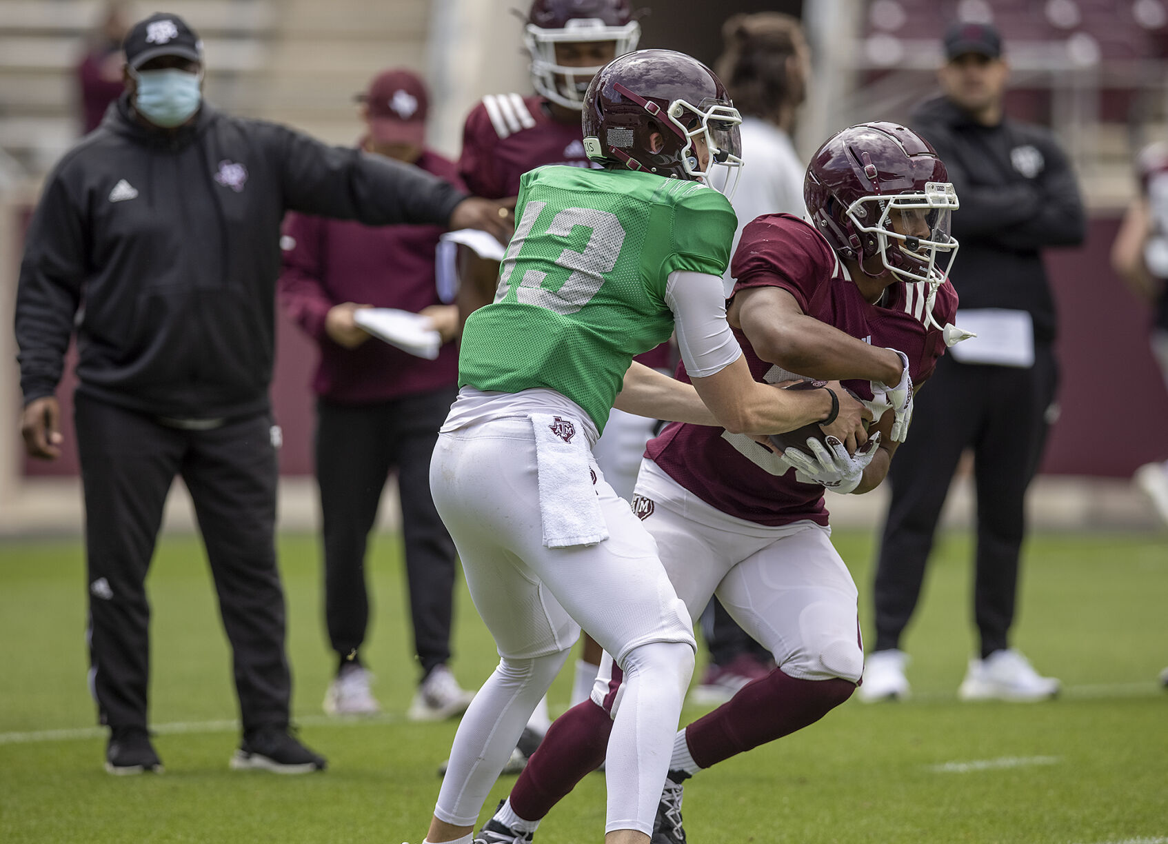 Spring football practice